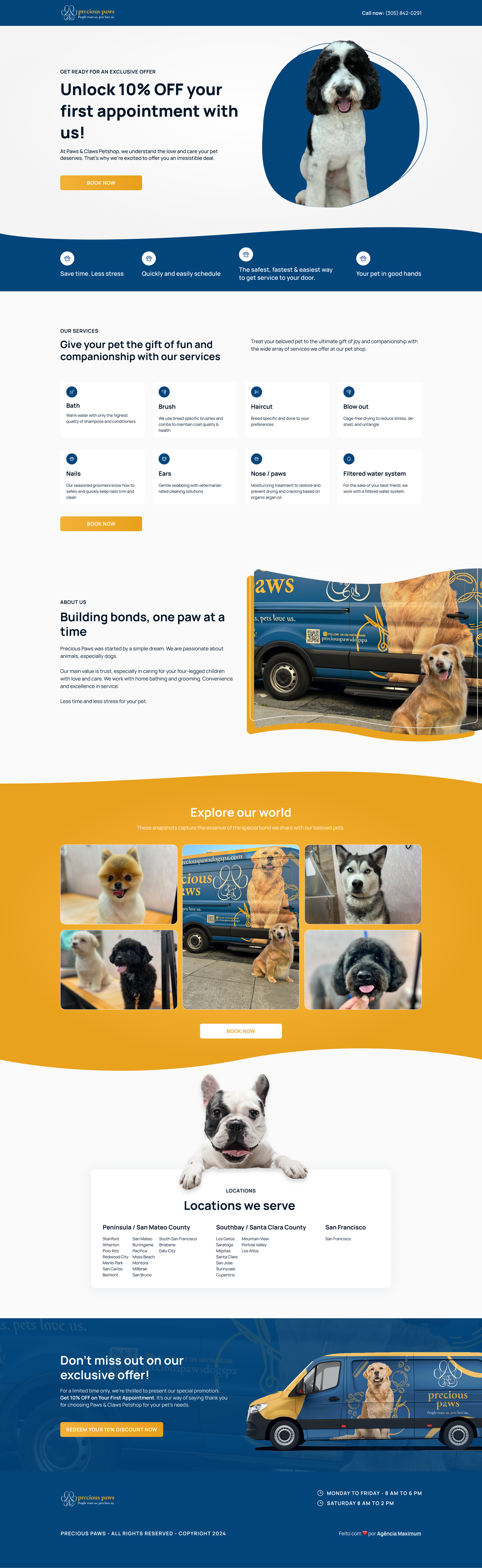 Precious Paws Landing Page